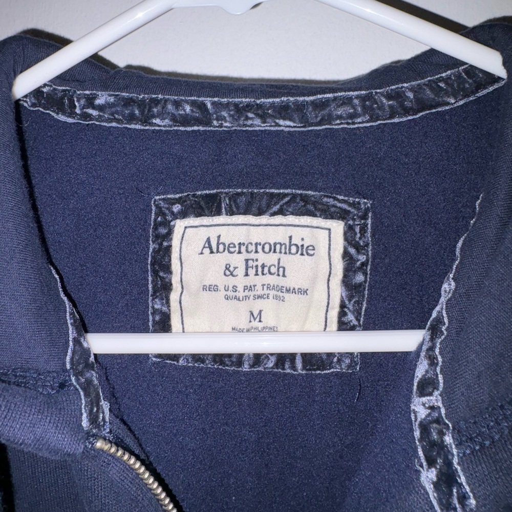 Abercrombie & Fitch Dark Blue Zip-Up - Picture 3 of 4